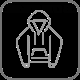 CleverMax hanger system application: Hoodies