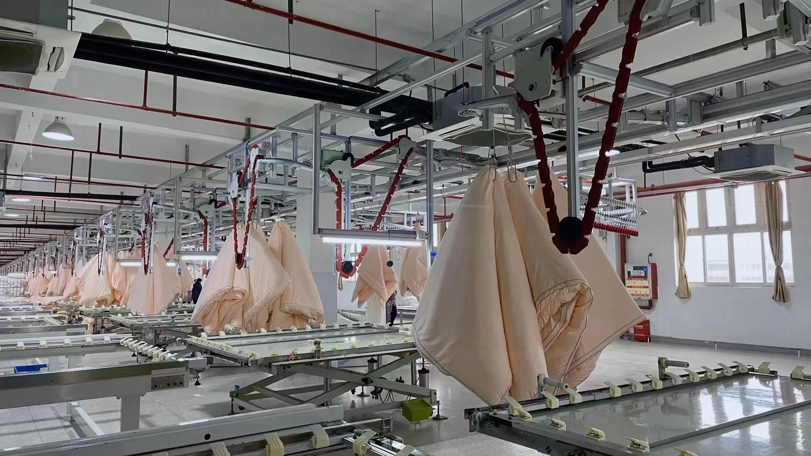 CleverMax hanger system with sorting, Mercury Home Textile factory