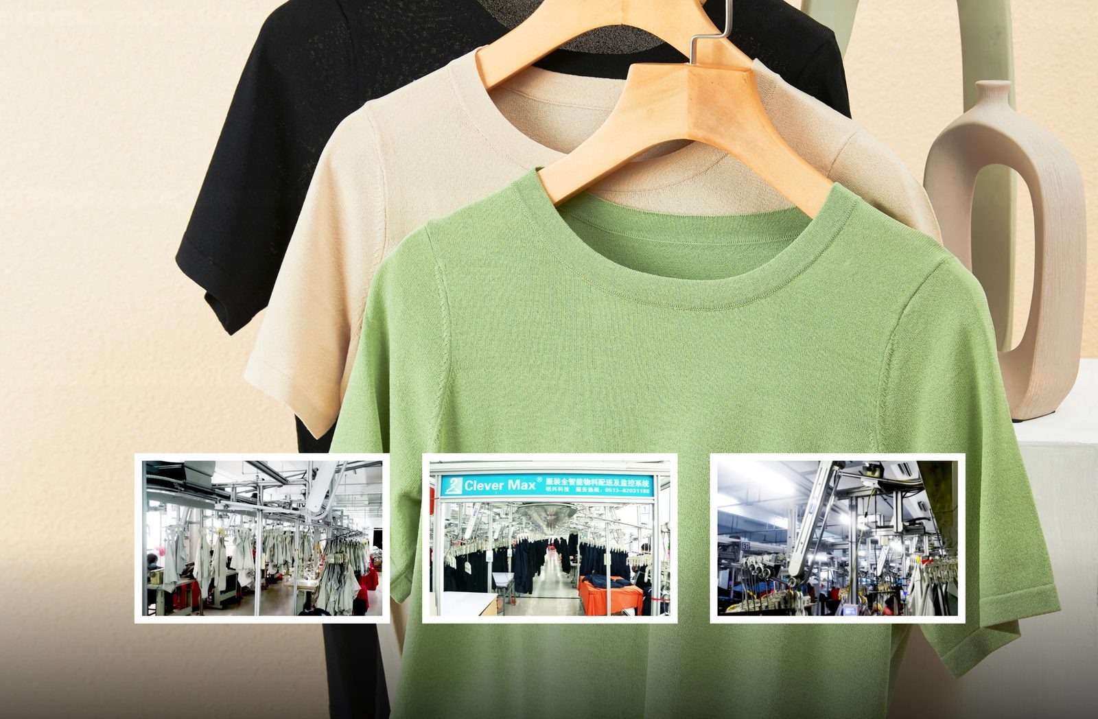 Knitwear & T-shirts — CleverMax hanger system application