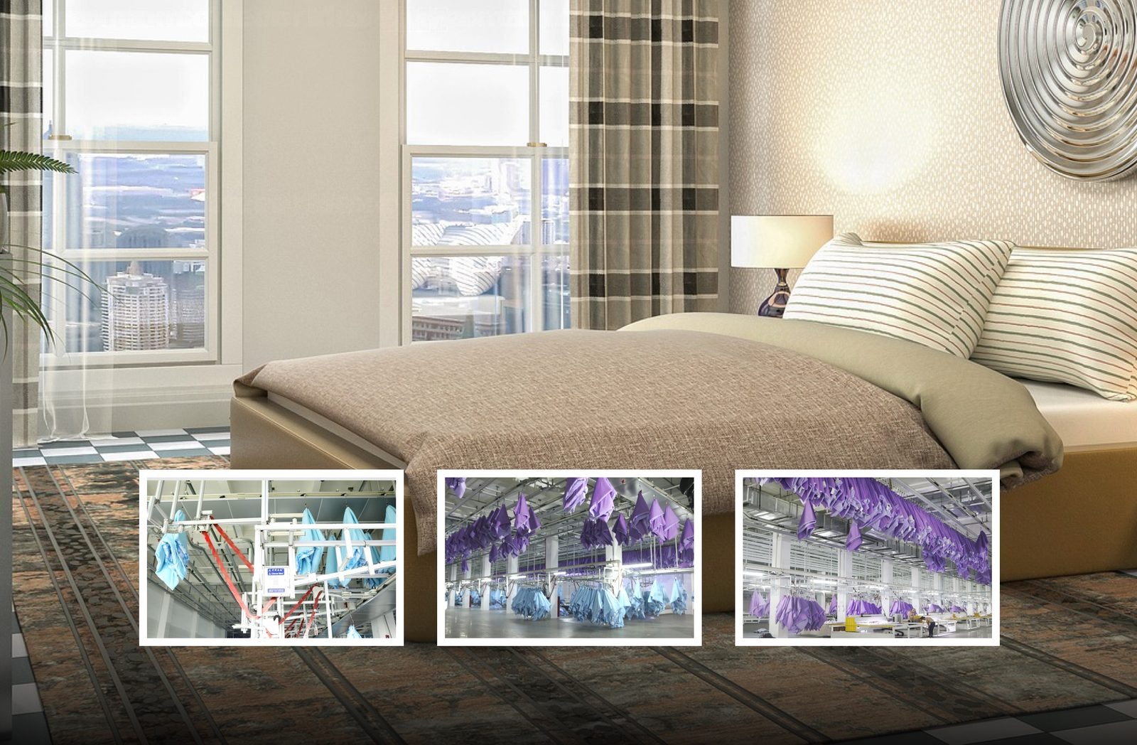 Hotel Textiles — CleverMax hanger system application